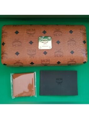 MCM Sunglass Case with Care Book and Embossed Cleaning Cloth